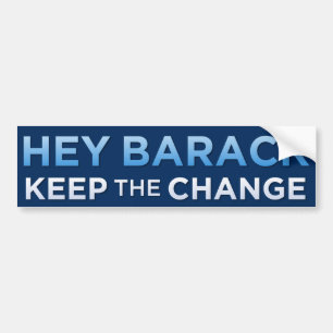 Adesivo Para Carro "Mantenha autocolante no vidro traseiro de Obama