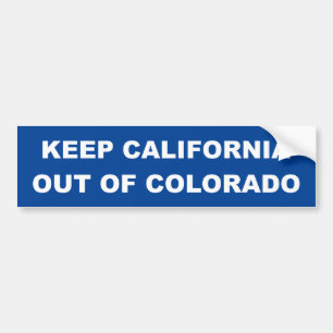 Adesivo Para Carro Mantenha Califórnia fora de Colorado