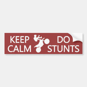 Adesivo Para Carro Mantenha calmo & faça o bumpersticker feito sob