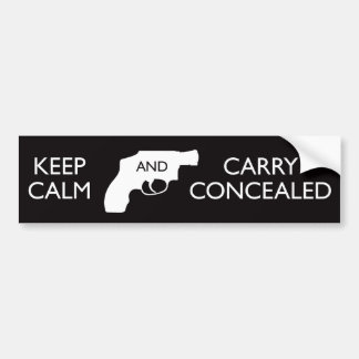 Adesivo Para Carro Mantenha carregar calmo o preto/branco escondidos