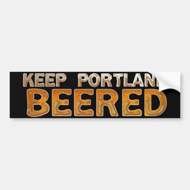 Adesivo Para Carro Mantenha Portland Beered 3 (Frente)