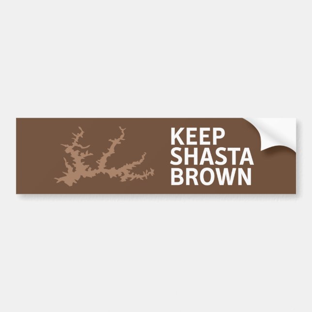 Adesivo Para Carro Mantenha Shasta Brown (Frente)
