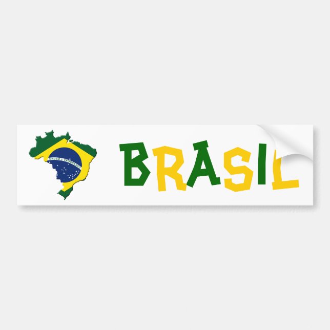 Adesivo Para Carro mapa do Brasil (Frente)