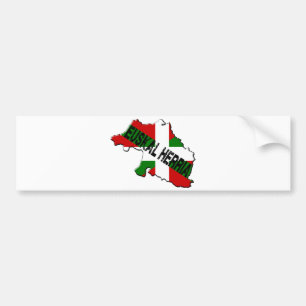 Adesivo Para Carro Mapa país basco mais bandeira euskal herria