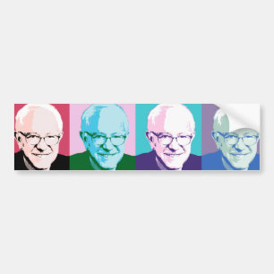 Adesivo Para Carro Máquinas de lixar de Bernie do pop art - máquina