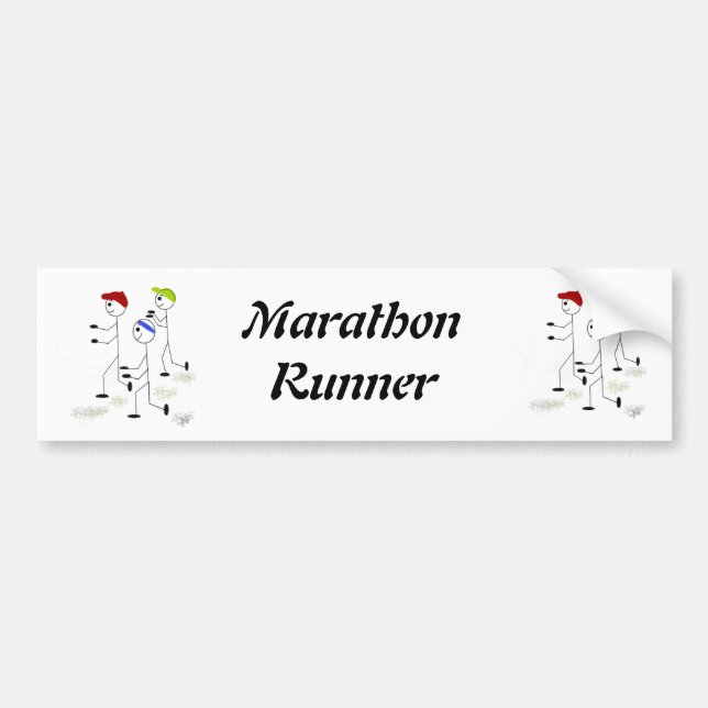 Adesivo Para Carro Marathon Runner (Frente)