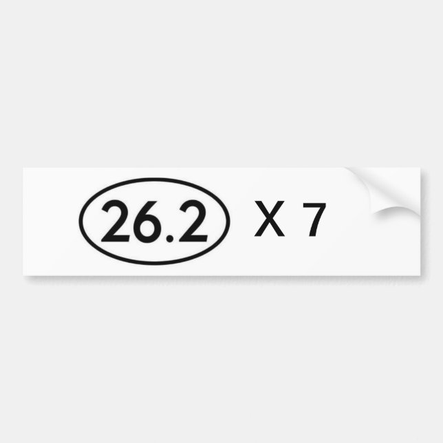 Adesivo Para Carro marathoner de 26,2 séries (Frente)