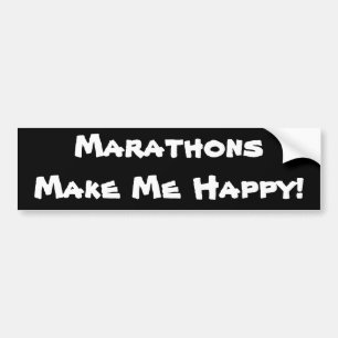 Adesivo Para Carro MarathonsMake mim feliz!