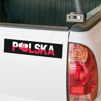 Adesivo Para Carro Marcação de Mapa de Sinalizador de Polônia Polska