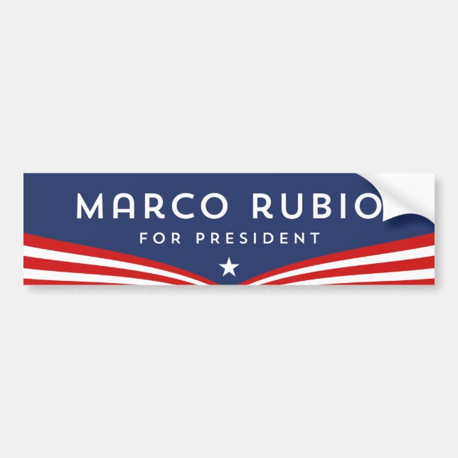 Adesivo Para Carro Marco Rubio para o presidente (Frente)