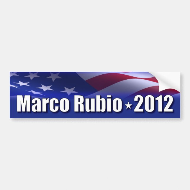 Adesivo Para Carro Marco Rubio para o presidente (Frente)