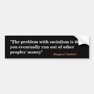 Adesivo Para Carro Margaret Thatcher Quote on Socialism