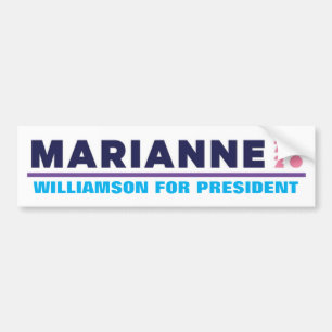 Adesivo Para Carro Marianne Williamson para Presidente 2020