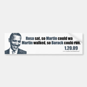 Adesivo Para Carro Martin andou assim que Barack poderia funcionar
