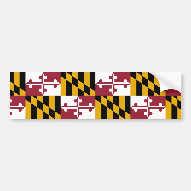 Adesivo Para Carro Maryland Flag (Frente)