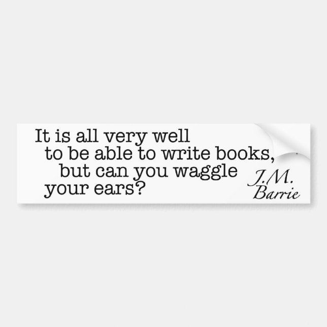 Adesivo Para Carro Mas pode você Waggle suas orelhas? (Frente)