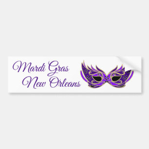 Adesivo Para Carro Máscara de Mardi Gras New Orleans