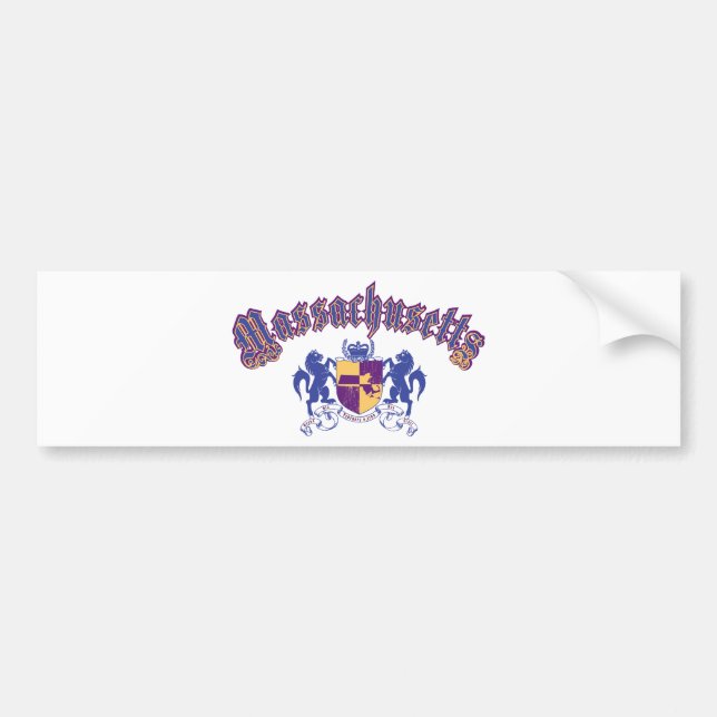 Adesivo Para Carro Massachusetts (Frente)
