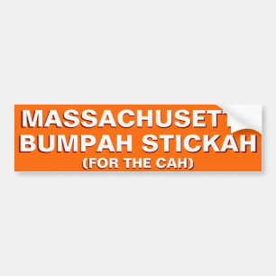 Adesivo Para Carro Massachusetts Bumpah Stickah Funny Bumper Sticker