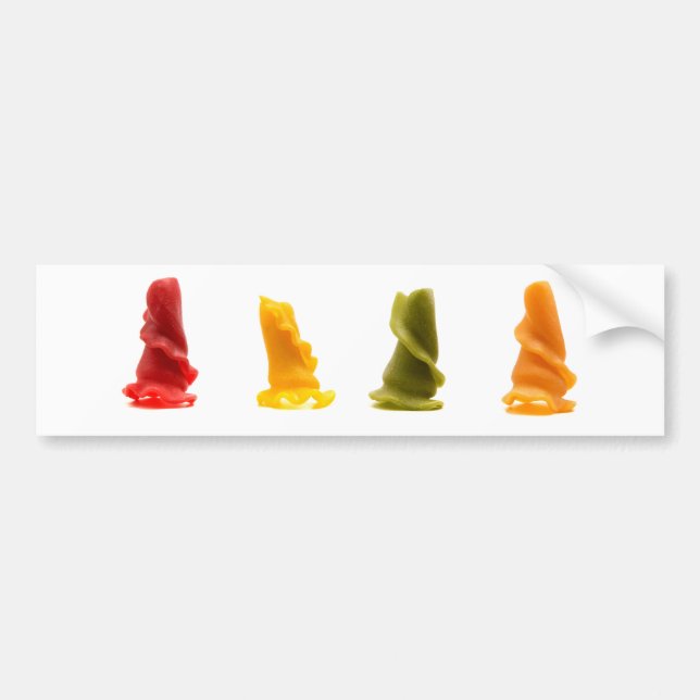 Adesivo Para Carro Massas alimentícias mistas em forma estranha (Frente)