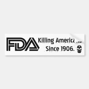 Adesivo Para Carro Mau FDA (Branco)