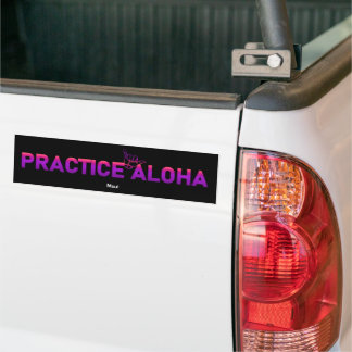Adesivo Para Carro Maui Practice Aloha PurpleRay Shaka (Desligar)