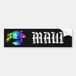 Adesivo Para Carro MAUI - Tribal Honu Rainbow