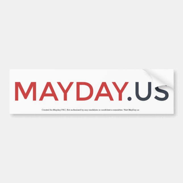 Adesivo Para Carro MayDay Bumpersticker (Frente)