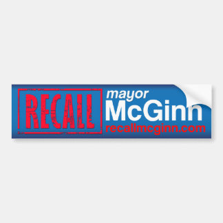 Adesivo Para Carro Mayor Mike McGinn do aviso