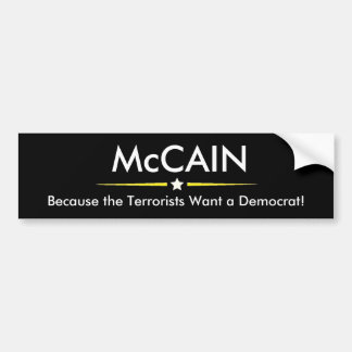 Adesivo Para Carro McCAIN para o presidente autocolante no vidro
