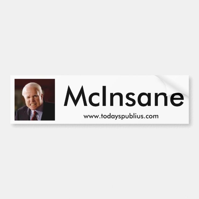 Adesivo Para Carro McInsane - John McCain (Frente)