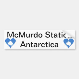 Adesivo Para Carro McMurdo Estação Antártica Bumper Sticker