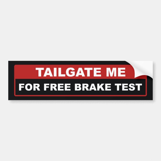 Adesivo Para Carro Me Adapte Para O Teste De Freio (Frente)