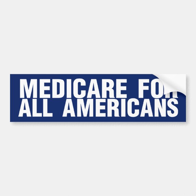 Adesivo Para Carro Medicare para todos os americanos (Frente)