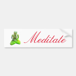 Adesivo Para Carro Meditação de Mossy Green Buddha