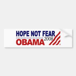 Adesivo Para Carro Medo Obama 08 da esperança não