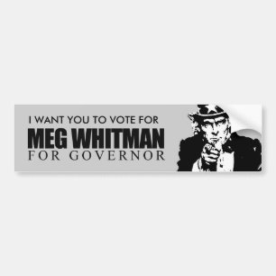 Adesivo Para Carro Meg Whitman para o governador