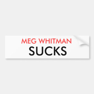 ADESIVO PARA CARRO MEG WHITMAN SUGA