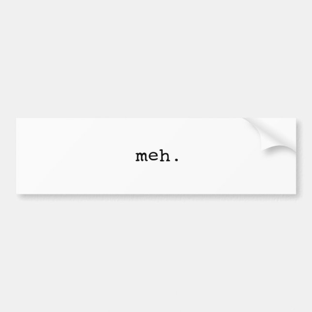 Adesivo Para Carro Meh. (Frente)