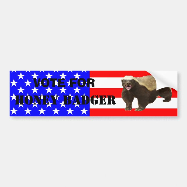 Adesivo Para Carro Mel Badger Vote em Mel Badger Bumper Sticker (Frente)
