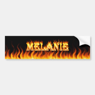 Adesivo Para Carro Melanie, fogo real e design