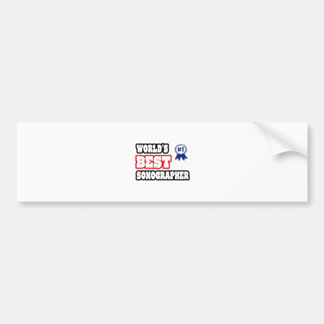 Adesivo Para Carro Melhor Sonógrafo do Mundo (Frente)