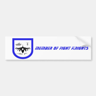 Adesivo Para Carro Member of Fight Knights Autoaufkleber