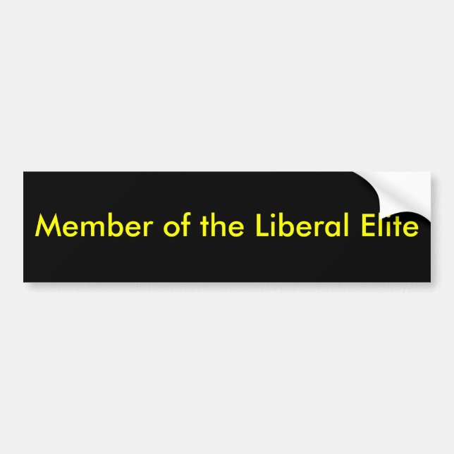 Adesivo Para Carro Membro da elite liberal (Frente)