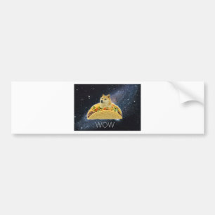 Adesivo Para Carro meme do taco espacial doge