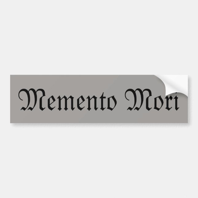 Adesivo Para Carro Memento Mori (Lembrar da Morte) (Frente)