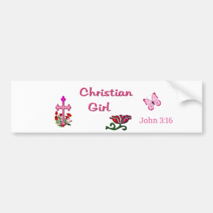 Adesivo Para Carro Menina Cristã