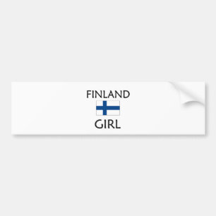 ADESIVO PARA CARRO MENINA DE FINLANDIA