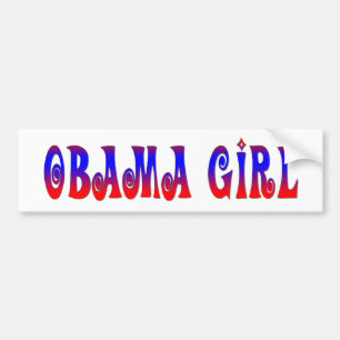 Adesivo Para Carro Menina de Obama