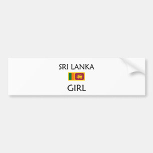 ADESIVO PARA CARRO MENINA DE SRI LANKA